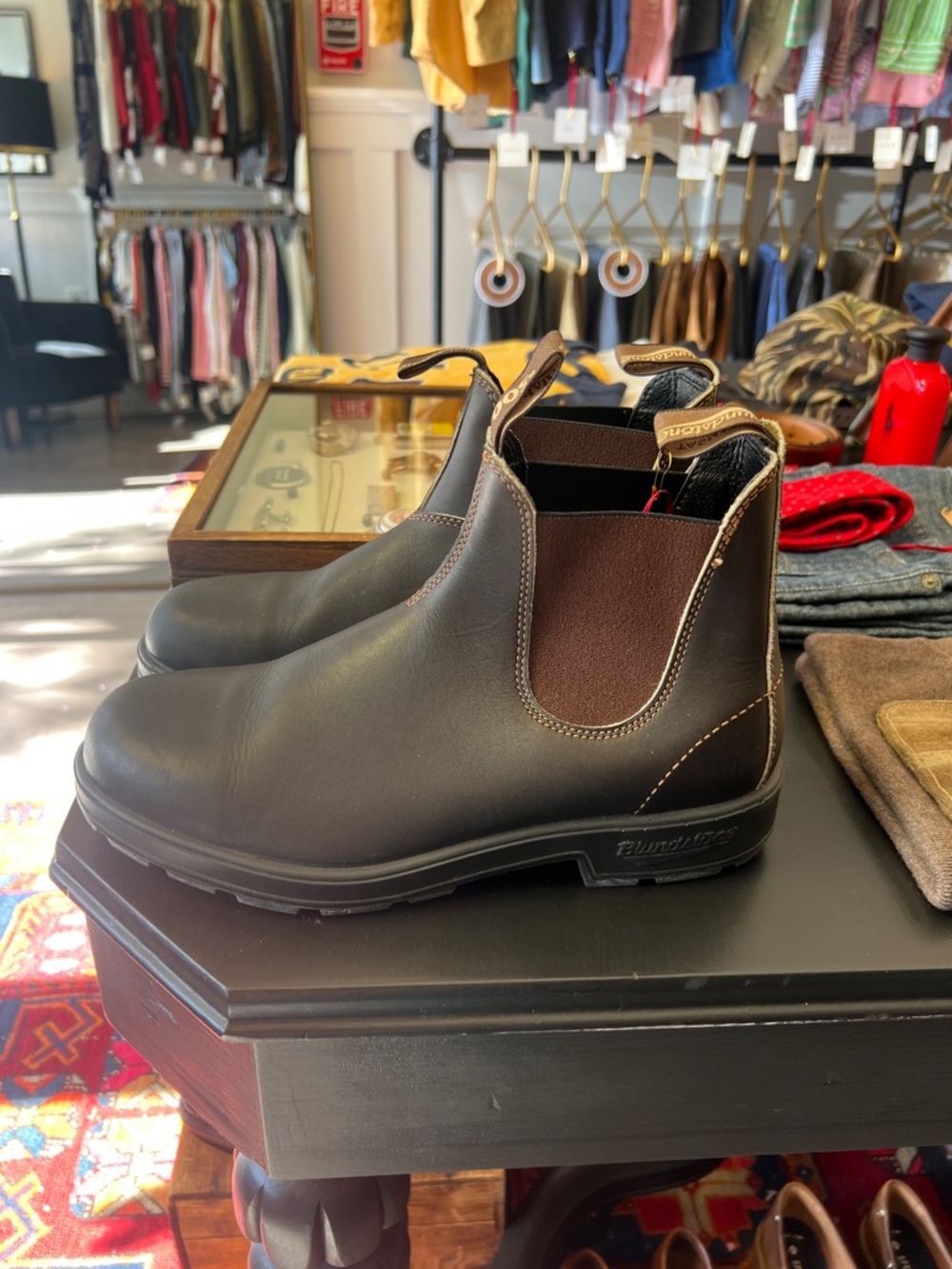 Blundstone Men's Brown Leather Chukka Chelsea Boots